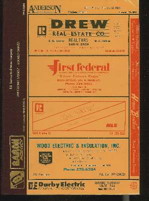 Image for 1985 ANDERSON SOUTH CAROLINA CITY DIRECTORY