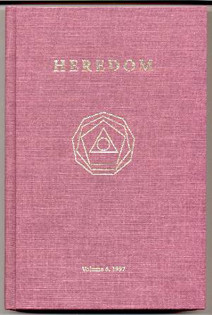 Image for HEREDOM: THE TRANSACTIONS OF THE SCOTTISH RITE RESEARCH SOCIETY, VOLUME 6, 1997