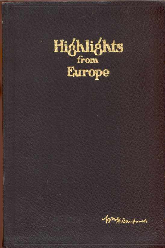 Image for HIGHLIGHTS FROM EUROPE Letters written to the Purina family