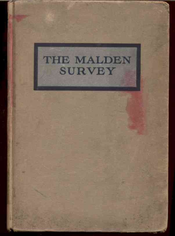 Image for THE MALDEN SURVEY: A REPORT ON THE CHURCH PLANTS OF A TYPICAL CITY Showing the Use of the Interchurch World Movement Score Card and Standards for Rating City Church Plants