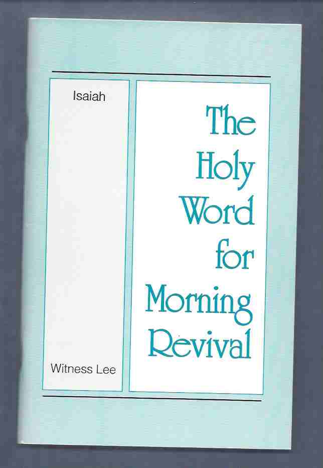 Image for THE HOLY WORD FOR MORNING REVIVAL: ISAIAH