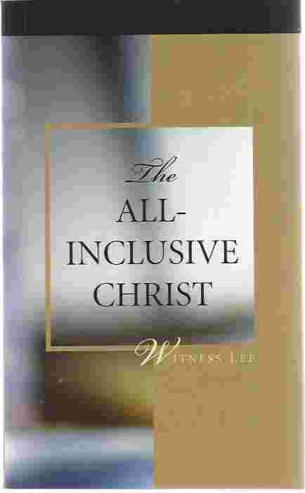 Image for THE ALL-INCLUSIVE CHRIST
