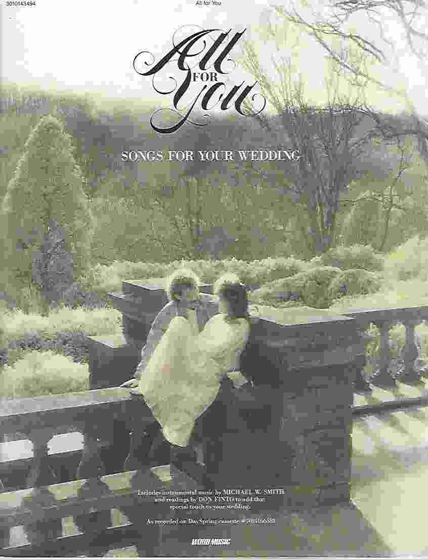 Image for ALL FOR YOU, SONGS FOR YOUR WEDDING