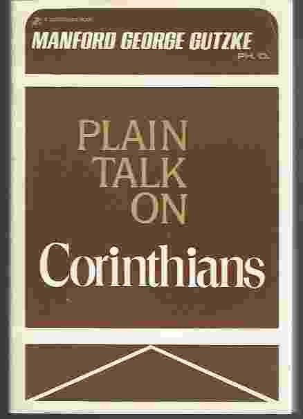 Image for PLAIN TALK ON FIRST AND SECOND CORINTHIANS