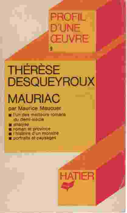 Image for THERESE DESQUEYROUX