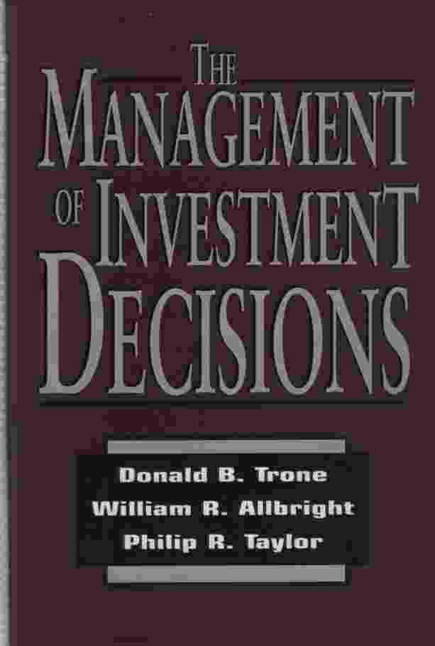 Image for THE MANAGEMENT OF INVESTMENT DECISIONS