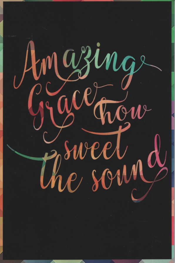 Image for AMAZING GRACE HOW SWEET THE SOUND, CHRISTIAN NOTEPAD Plain, Dotted Pages