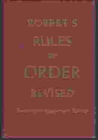 Image for ROBERT'S RULES OF ORDER REVISED SEVENTY-FIFTH ANNIVERSARY EDITION