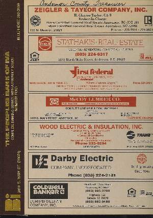 Image for 1994 ANDERSON SOUTH CAROLINA CITY DIRECTORY