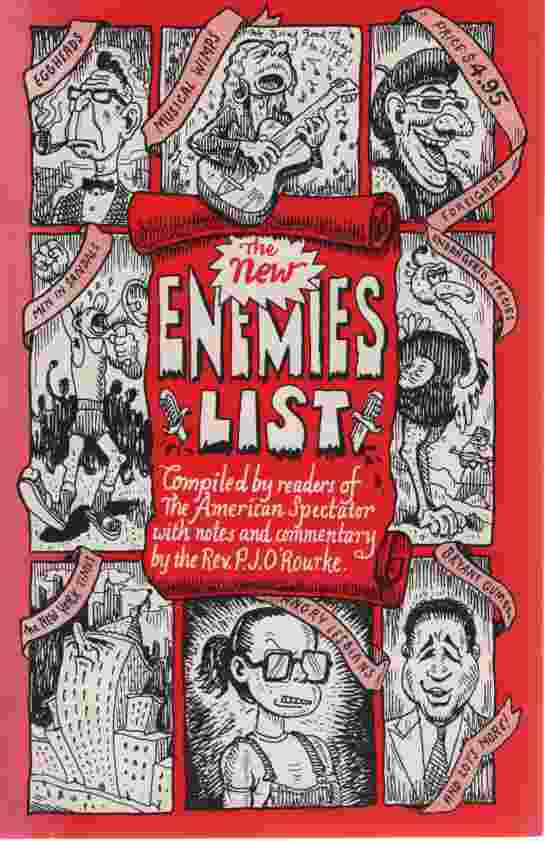 Image for THE NEW ENEMIES LIST Compiled by Readers of the American Spectator with Notes and Commentary