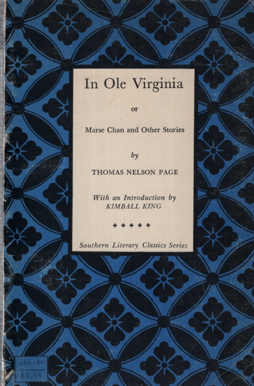 Image for IN OLE VIRGINIA Or Marse Chan and Other Stories