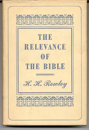 Image for THE RELEVANCE OF THE BIBLE